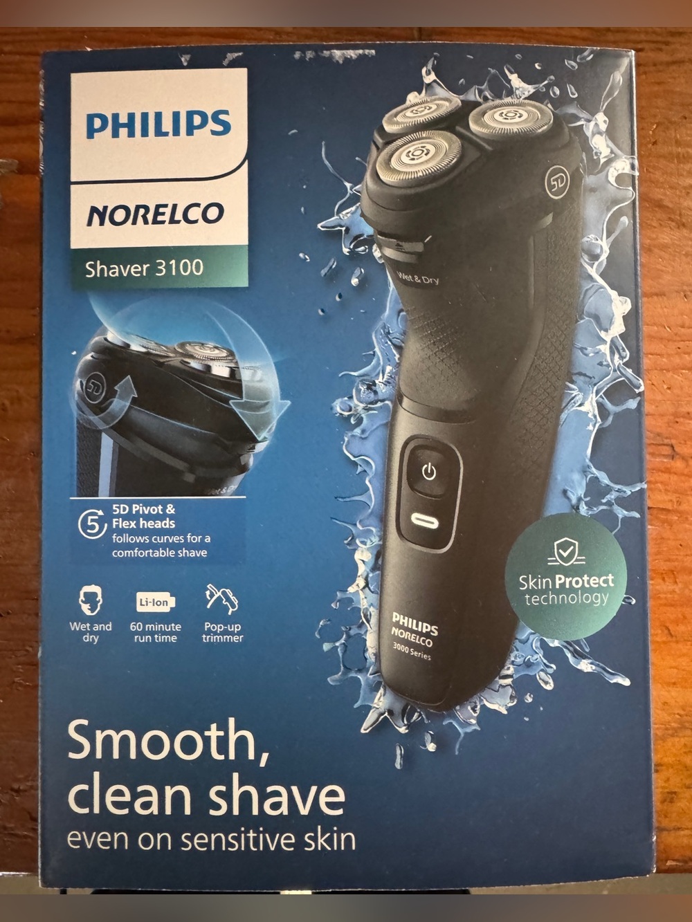 NEW SEALED Philips Norelco 3100 Rechargeable Wet/Dry Shaver Razor